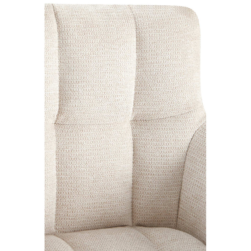 Chaise de salle à manger Jonah en tissu crème