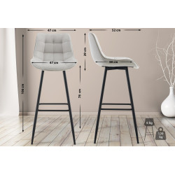 Lot de 2 tabourets de bar...