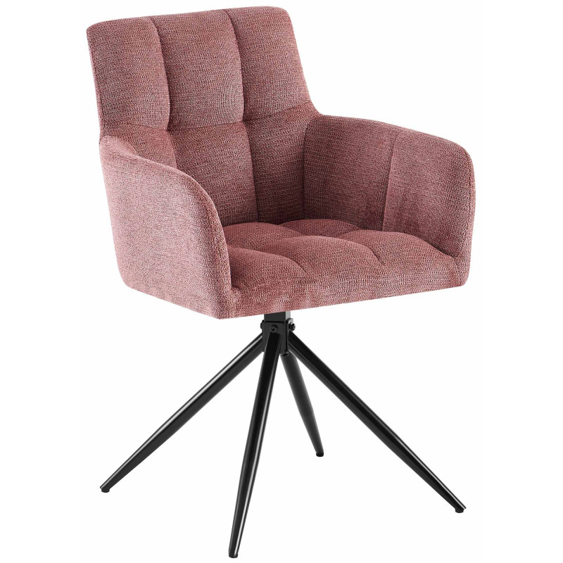 Chaise de salle à manger Jonah, tissu rouge rubis