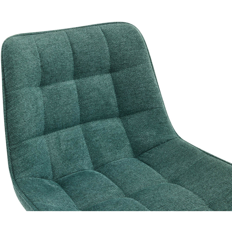 Tabouret de bar en tissu Dartford vert