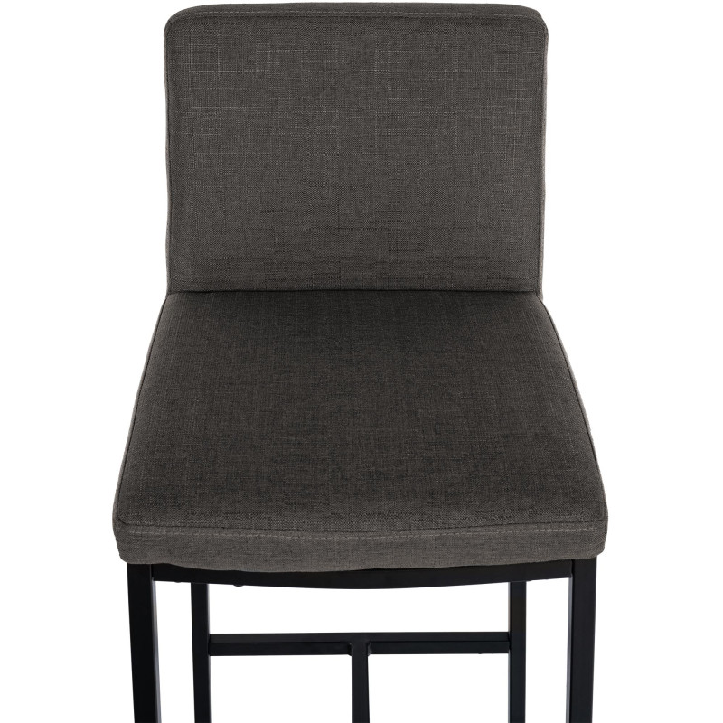 Tabouret de bar Freeport tissu B gris foncé