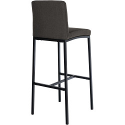 Tabouret de bar Freeport tissu B gris foncé