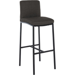 Tabouret de bar Freeport tissu B gris foncé