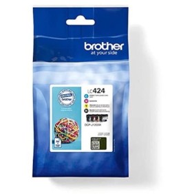 Pack de 4 Cartouches LC424VAL - BROTHER - Noir, Cyan, Magenta et Jaune haute capacité de 750 pages - Pour DCP-J1200W