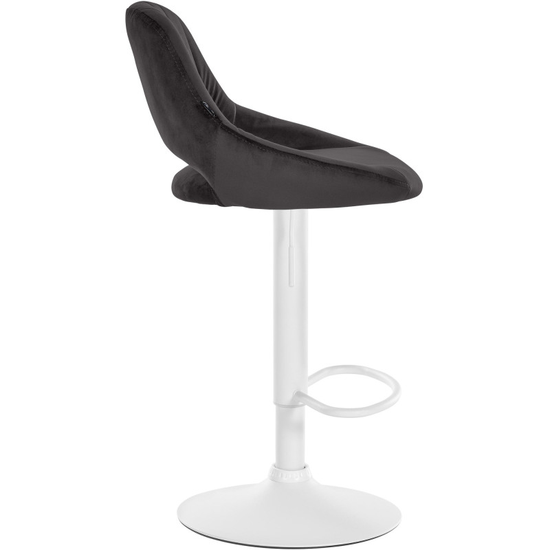 Lot de 2 tabourets de bar Milet velours W noir