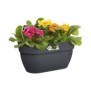 ELHO - Pot de fleurs -  Vibia Campana Easy Hanger Medium  - Anthracite - Balcon extérieur - L 24.1 x W 36 x H 26.5 cm