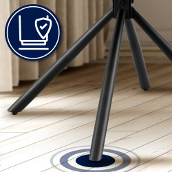 Lot de 2 chaises Tipton en tissu crème