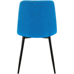 Ensemble de 2 chaises de salle à manger Tilde, tissu bleu clair