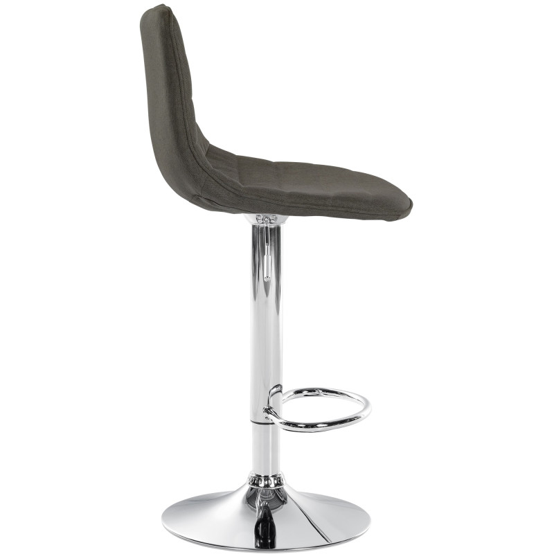 Lot de 2 tabourets de bar Lex tissu C taupe