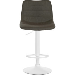 Lot de 2 tabourets de bar Lex tissu W taupe