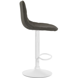 Lot de 2 tabourets de bar Lex tissu W taupe