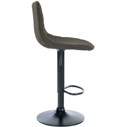 Lot de 2 tabourets de bar Lex tissu B taupe