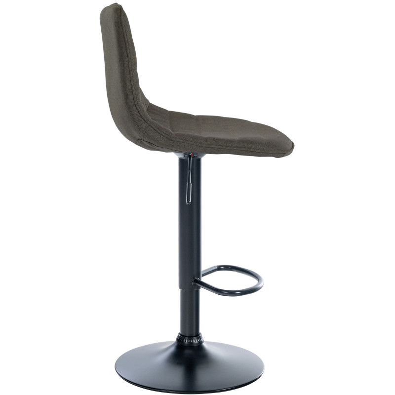 Lot de 2 tabourets de bar Lex tissu B taupe
