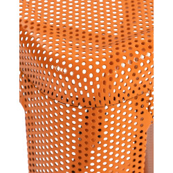 Ensemble de 4 tabourets de bar Fletcher orange