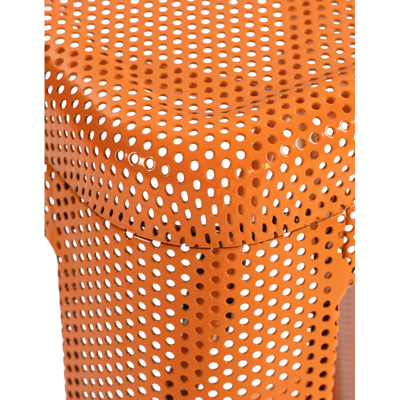Ensemble de 4 tabourets de bar Fletcher orange