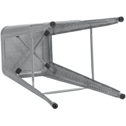 Ensemble de 4 tabourets de bar Fletcher argent