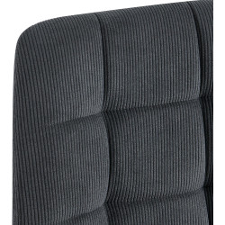 Chaise de salle à manger Antibes Cord noir