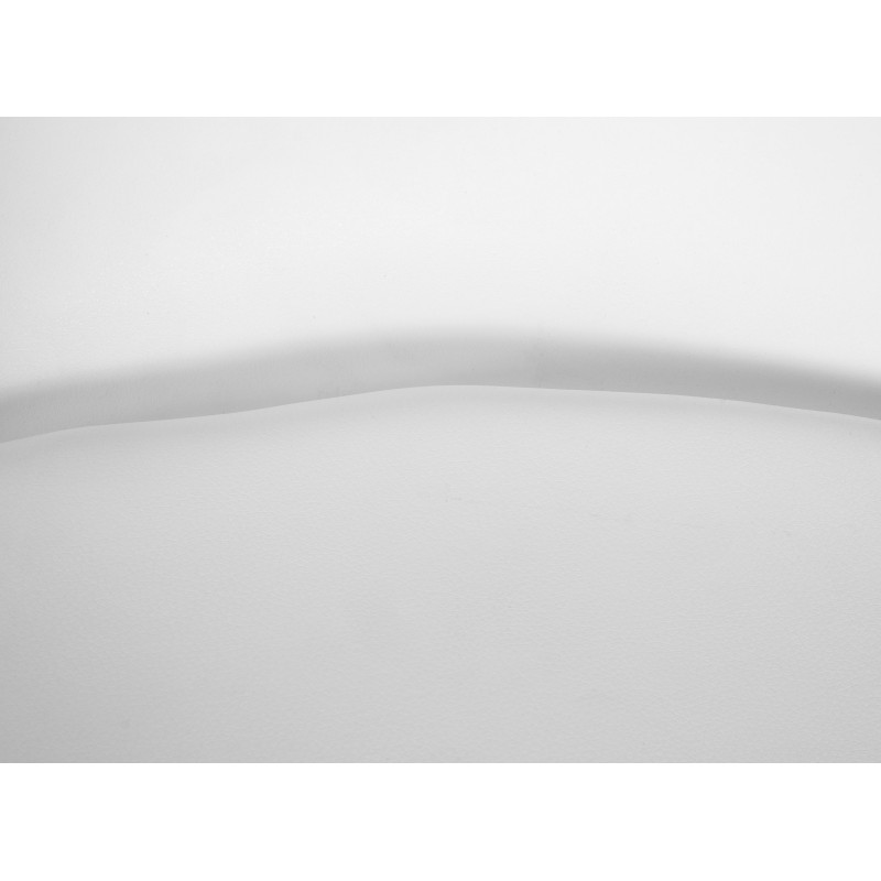 Lot de 2 tabourets de bar Almada en similicuir blanc