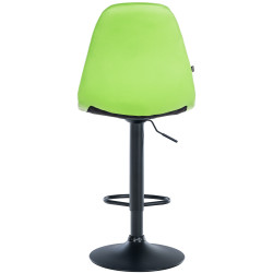Tabouret de bar Elmore simili cuir B vert