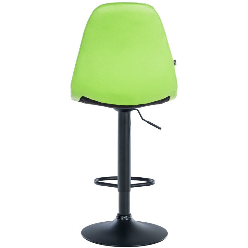 Tabouret de bar Elmore simili cuir B vert