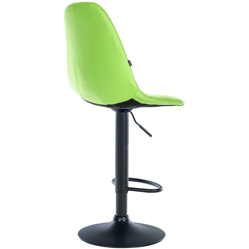 Tabouret de bar Elmore simili cuir B vert