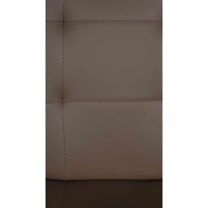 Tabouret de bar Elmore simili cuir C brun