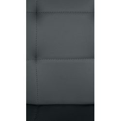 Tabouret de bar Elmore simili cuir C gris