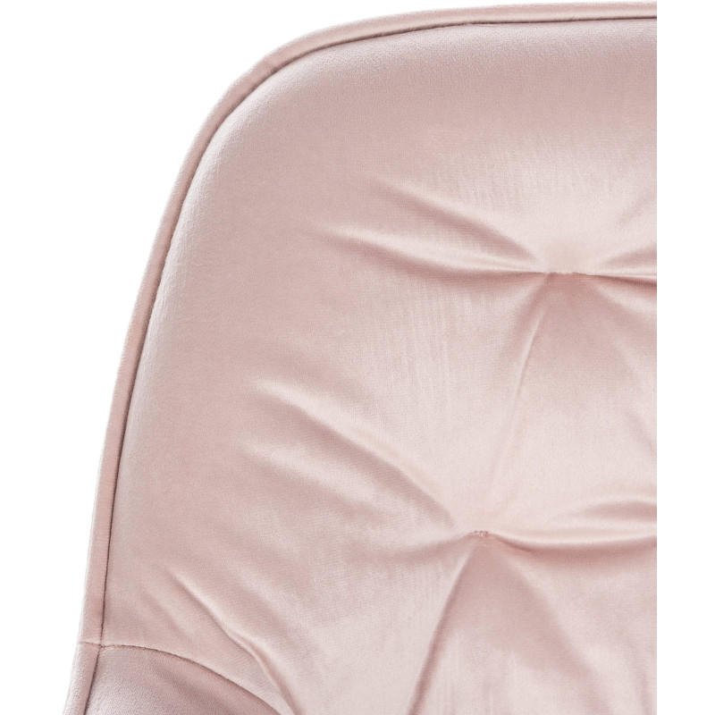 Lot de 2 tabourets de bar en velours Gibson 76 rose