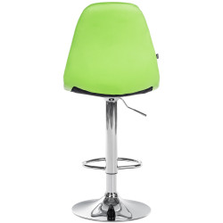 Tabouret de bar Elmore simili cuir C vert