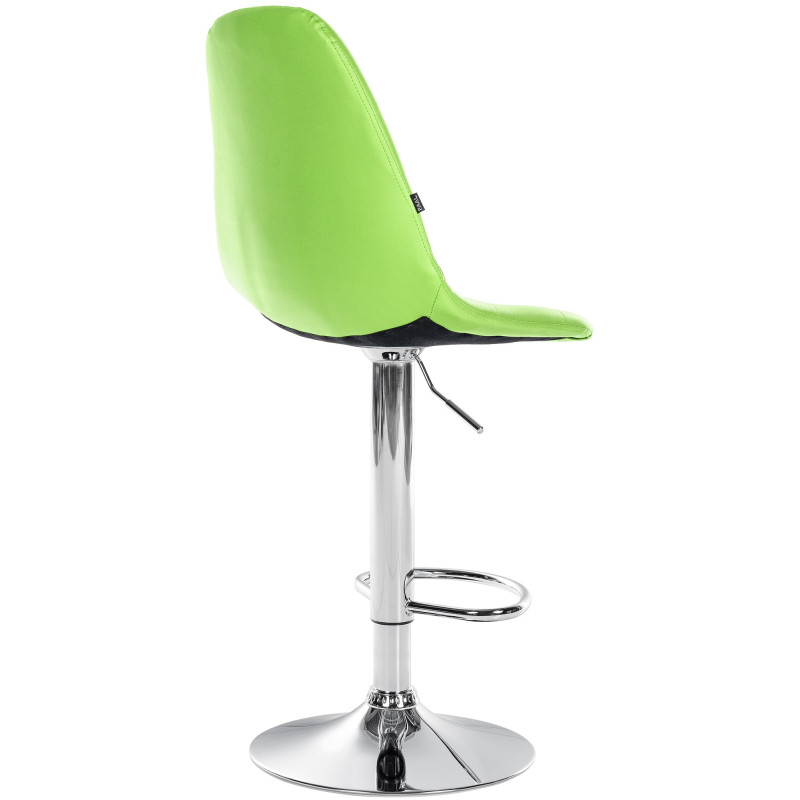 Tabouret de bar Elmore simili cuir C vert