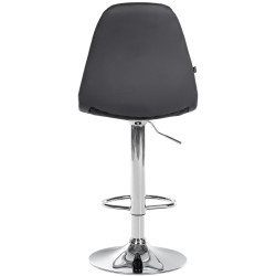 Tabouret de bar Elmore simili cuir C noir