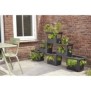 ELHO - Pot de fleurs -  Green Basics Stack é Grow Large - Living Noir - Extérieur - L 35.1 x W 50.9 x H 35.7 cm