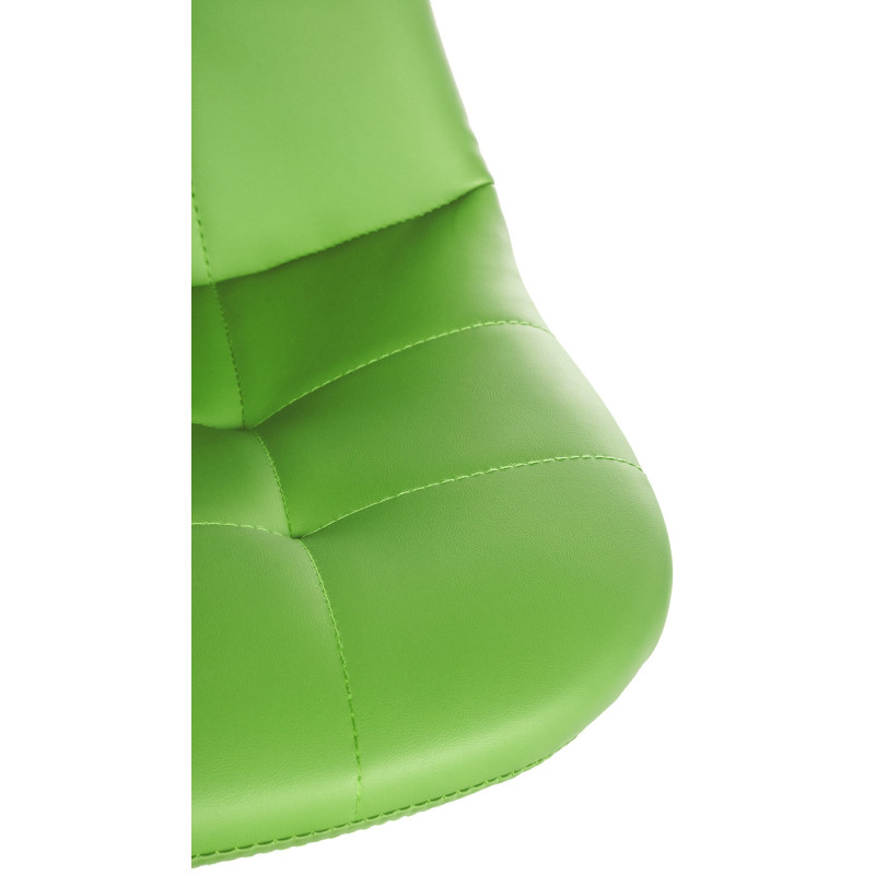 Tabouret de bar Elmore simili cuir W vert