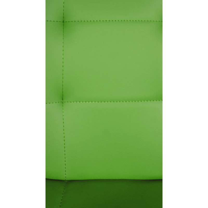 Tabouret de bar Elmore simili cuir W vert