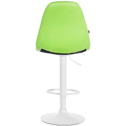 Tabouret de bar Elmore simili cuir W vert