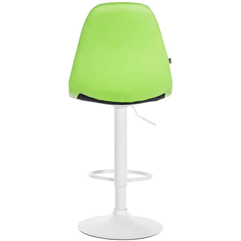 Tabouret de bar Elmore simili cuir W vert