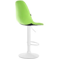 Tabouret de bar Elmore simili cuir W vert