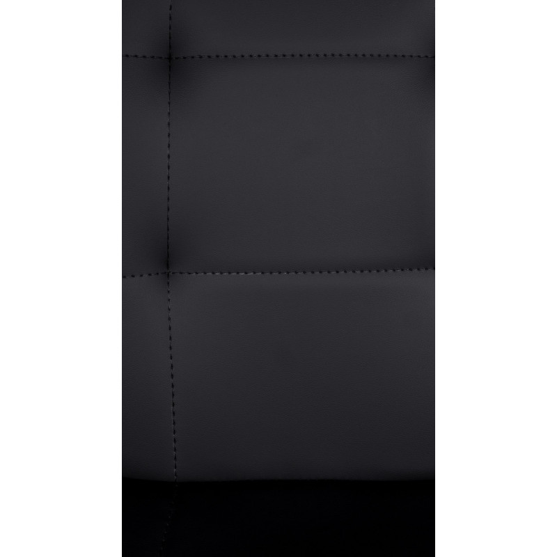 Tabouret de bar Elmore simili cuir W noir