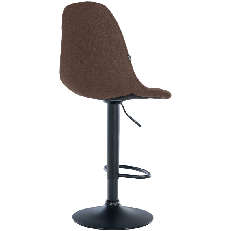 Tabouret de bar Elmore tissu B brun