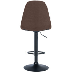 Tabouret de bar Elmore tissu B brun