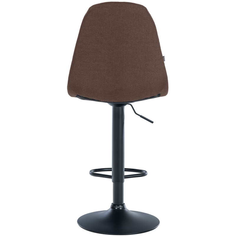 Tabouret de bar Elmore tissu B brun