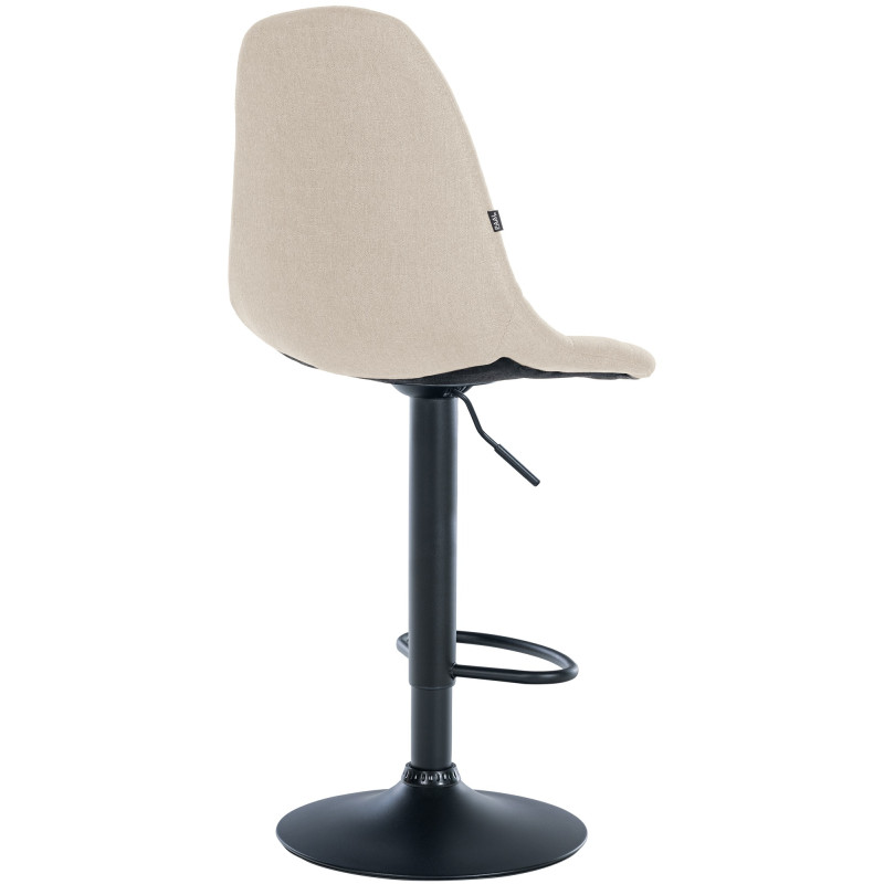 Tabouret de bar Elmore tissu B crème
