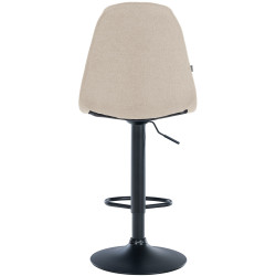 Tabouret de bar Elmore tissu B crème