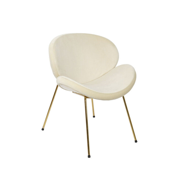 Chaise DKD Home Decor Or Beige Doré 63 x 57 x 73 cm