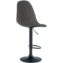 Tabouret de bar Elmore tissu B gris foncé