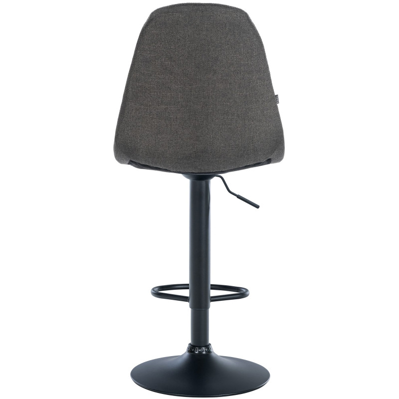 Tabouret de bar Elmore tissu B gris foncé