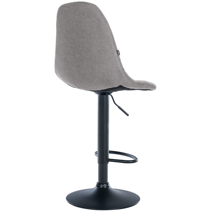 Tabouret de bar Elmore tissu B gris