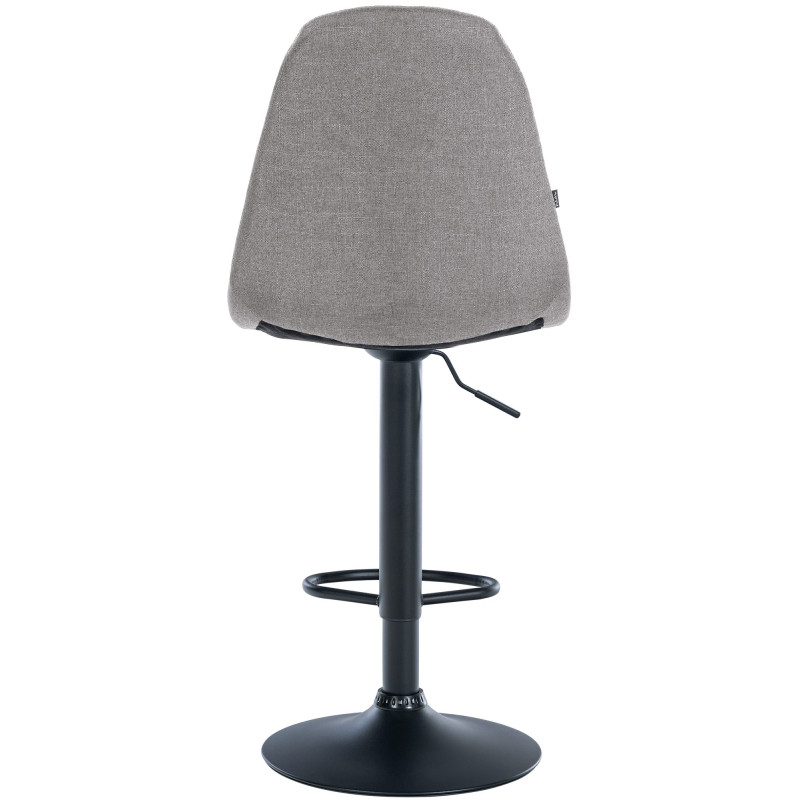 Tabouret de bar Elmore tissu B gris