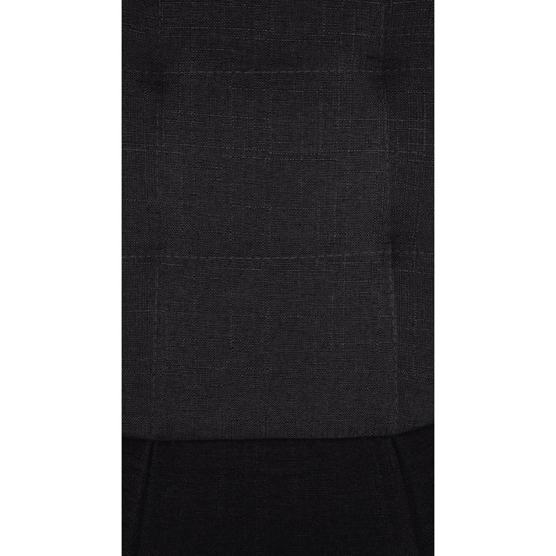 Tabouret de bar Elmore tissu B noir