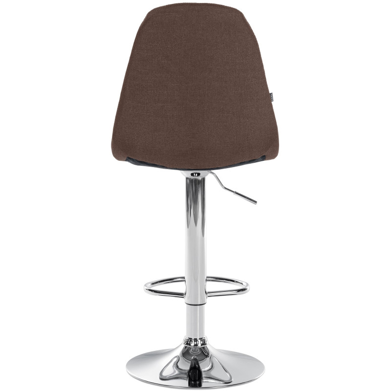 Tabouret de bar Elmore tissu C brun